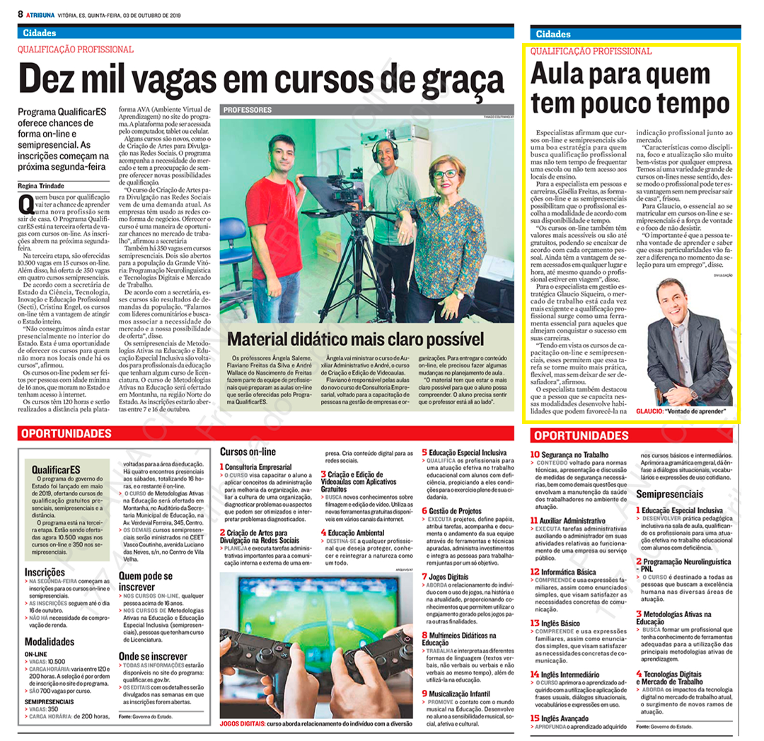 03-10-19 - Dez mil vagas em cursos gratuitos- Tribuna.jpeg