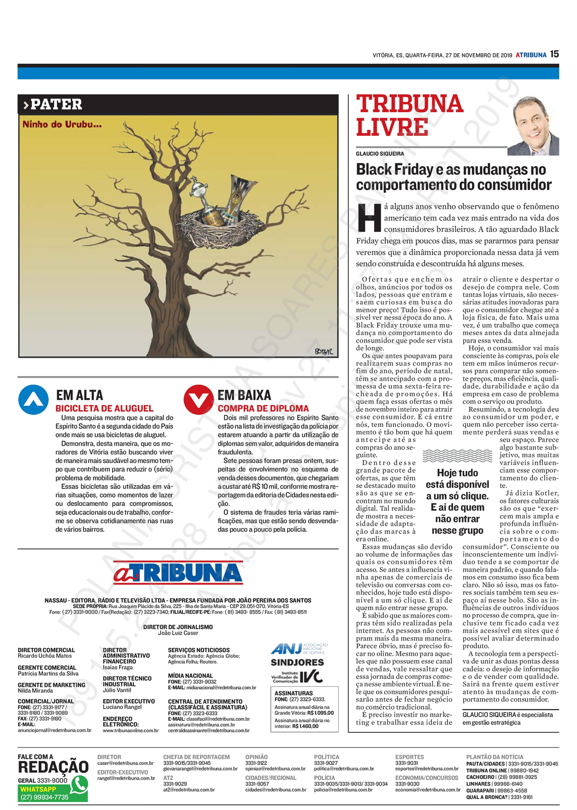 27-11-19- Tribuna Livre - Tribuna